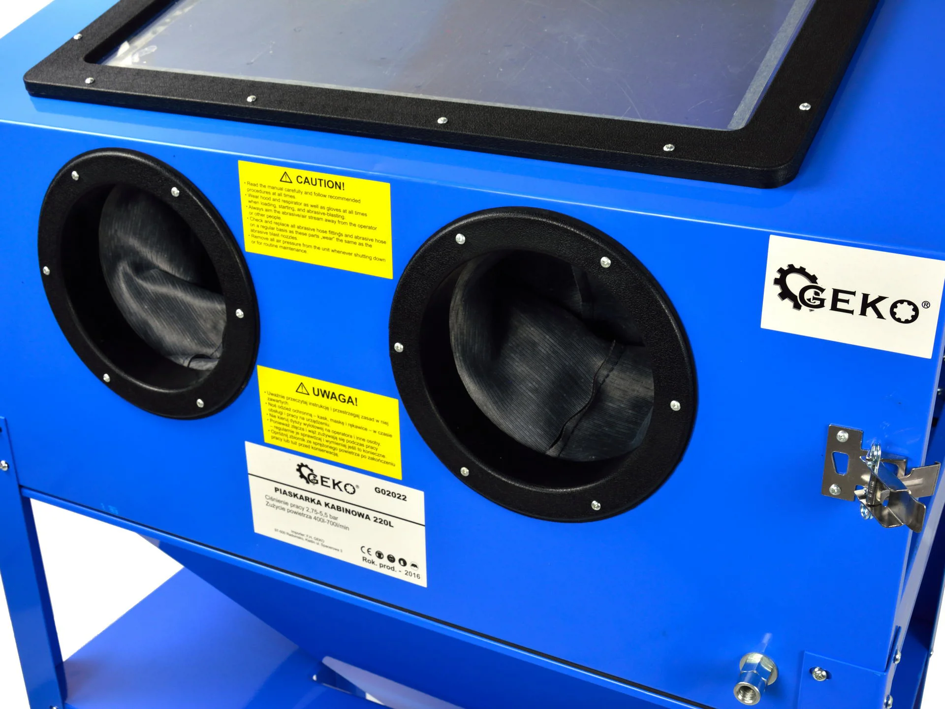 Піскоструминна камера об'ємом 220л, G02022, Geko - 14