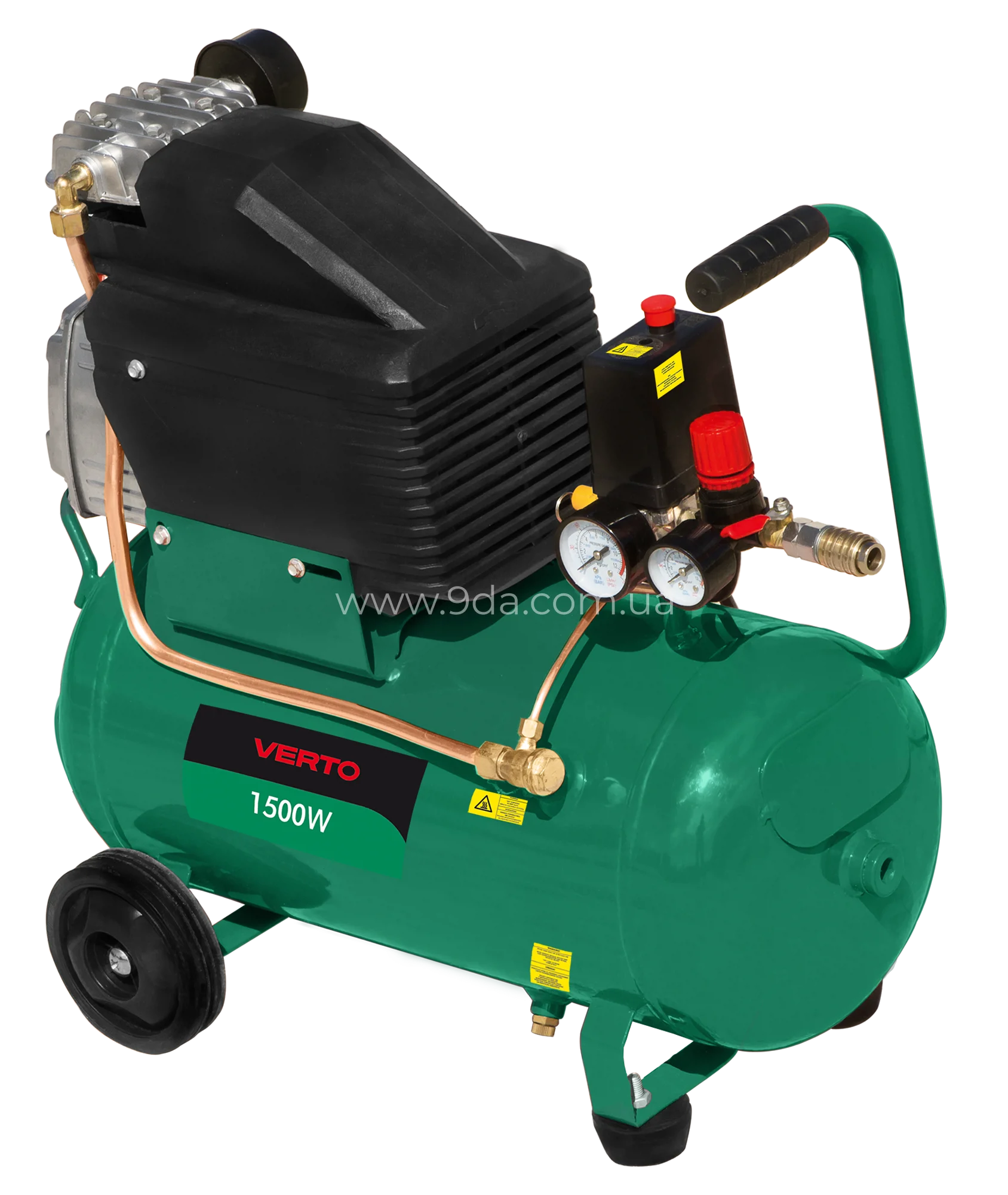 Компресор масляний 24л, 230В, 73K002, Verto - 1