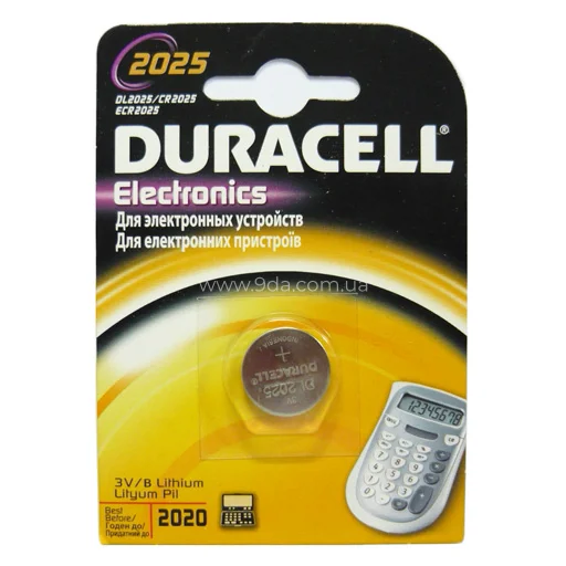 Батарейка Duracell CR2025 / DL2025, 3V, 165mAh - 1
