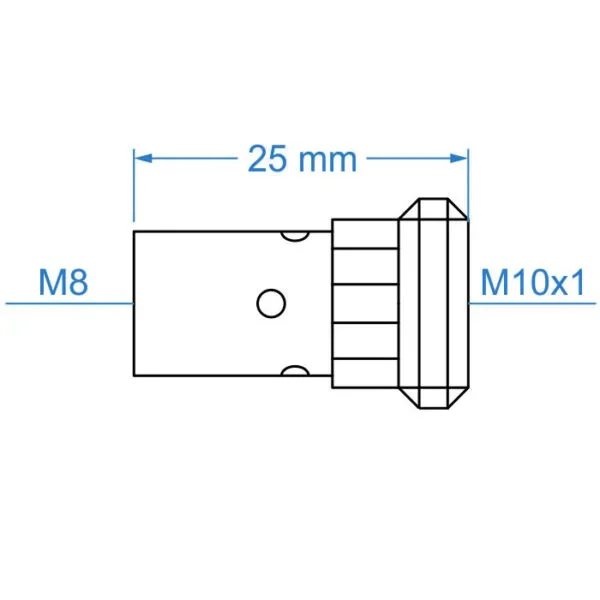 Вставка для накінечника -401 / 501, M8/M10/25мм, MB401/501, 142.0022K, KWeld - 2