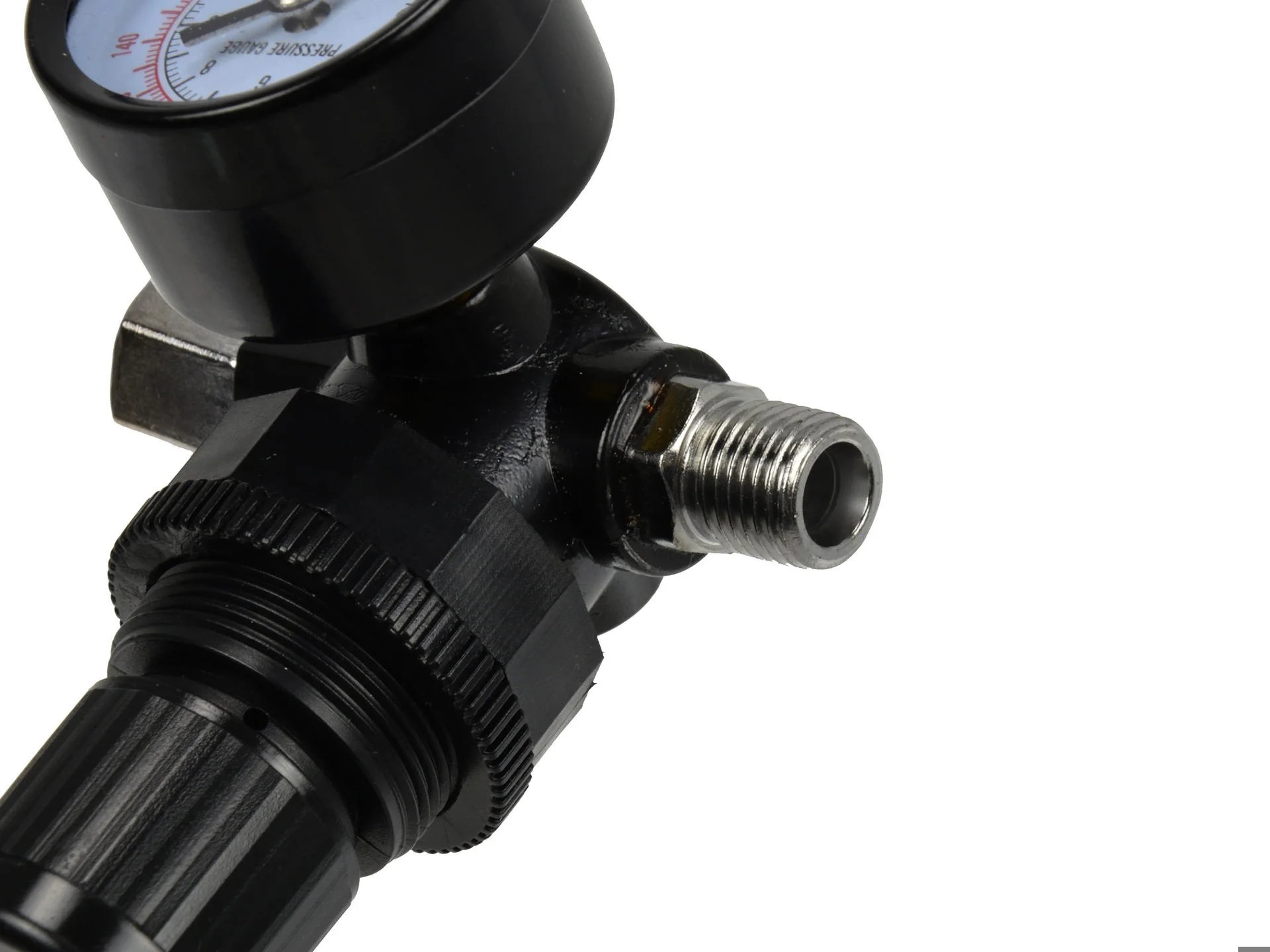 Регулятор тиску повітря для пістолета фарбувального 0-12 бар, 1/4", G01130, Geko - 4