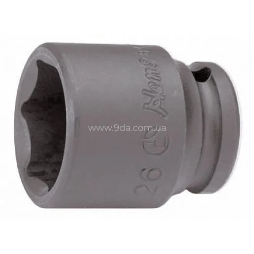 Головка торцева 3/4" 34мм  L=57мм, 6гр, ударна, Cr-V, 86400М34, Hans - 1