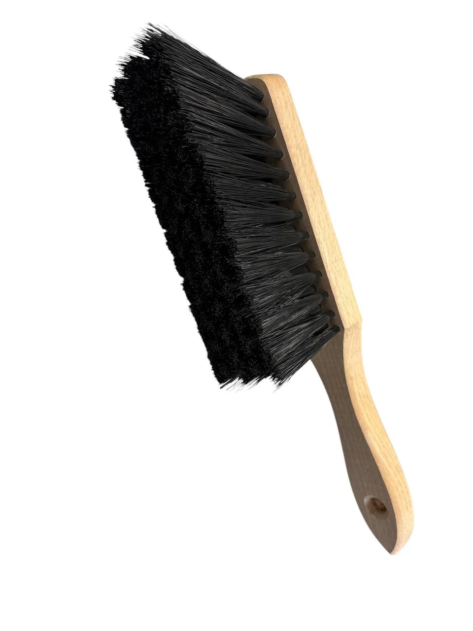 Щітка змітка 5-рядна, дерев'яна основа 280х40х75мм, штучний ворс чорний, KWeld - 3