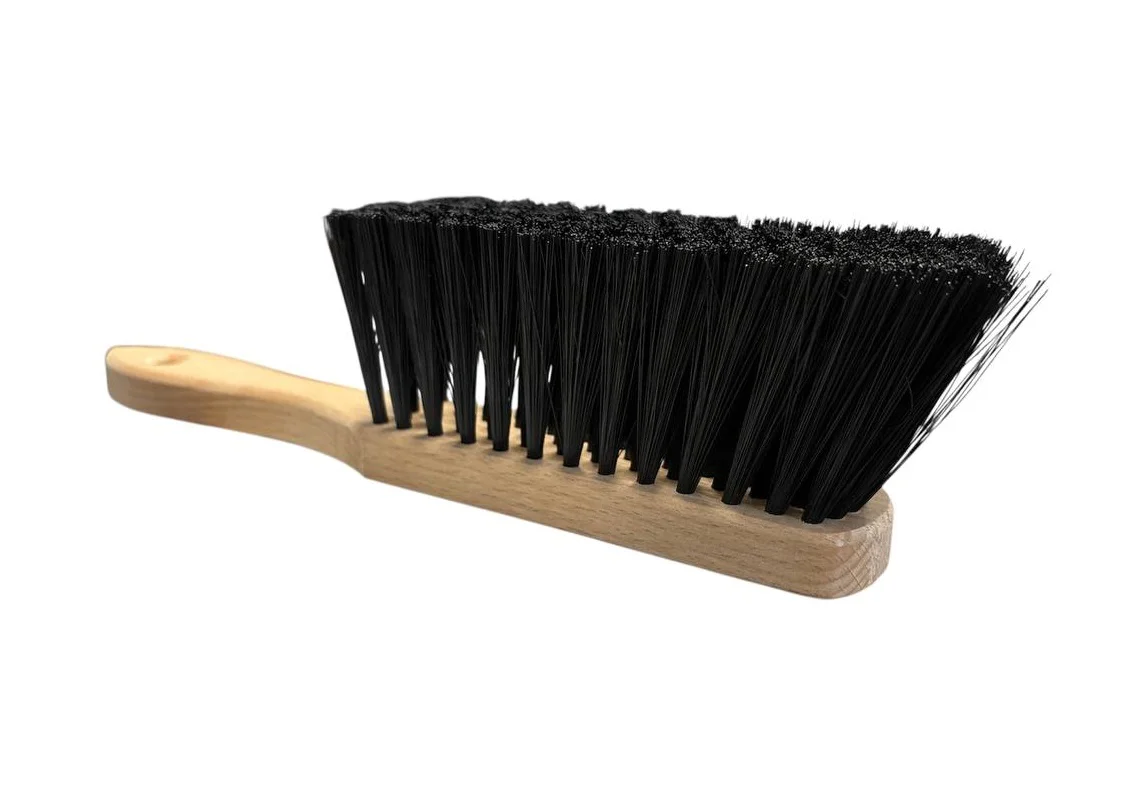 Щітка змітка 5-рядна, дерев'яна основа 280х40х75мм, штучний ворс чорний, KWeld - 4