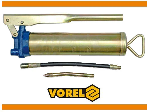 Шприц для мастила 400мл, з трубкою та шлангом, 78040, Vorel - 2