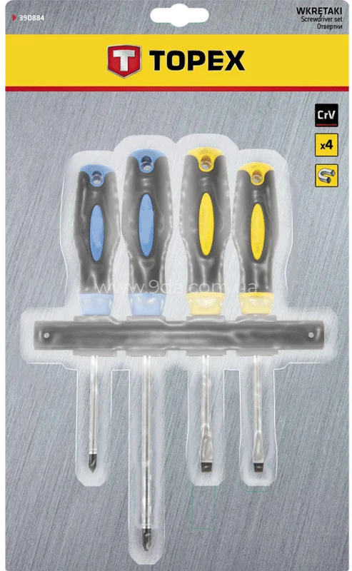 Викрутки, набір 4 шт., 39D884, Topex - 3