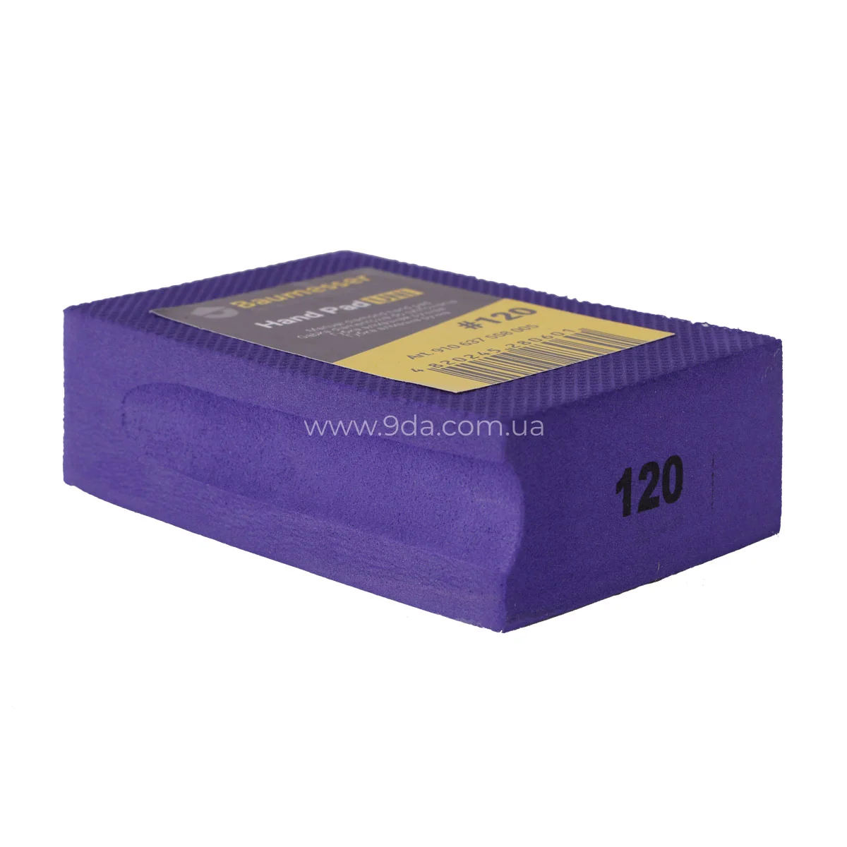 Губка полірувальна алмазна ручна гальванічна HAND PAD UNI №120, Baumesser - 2