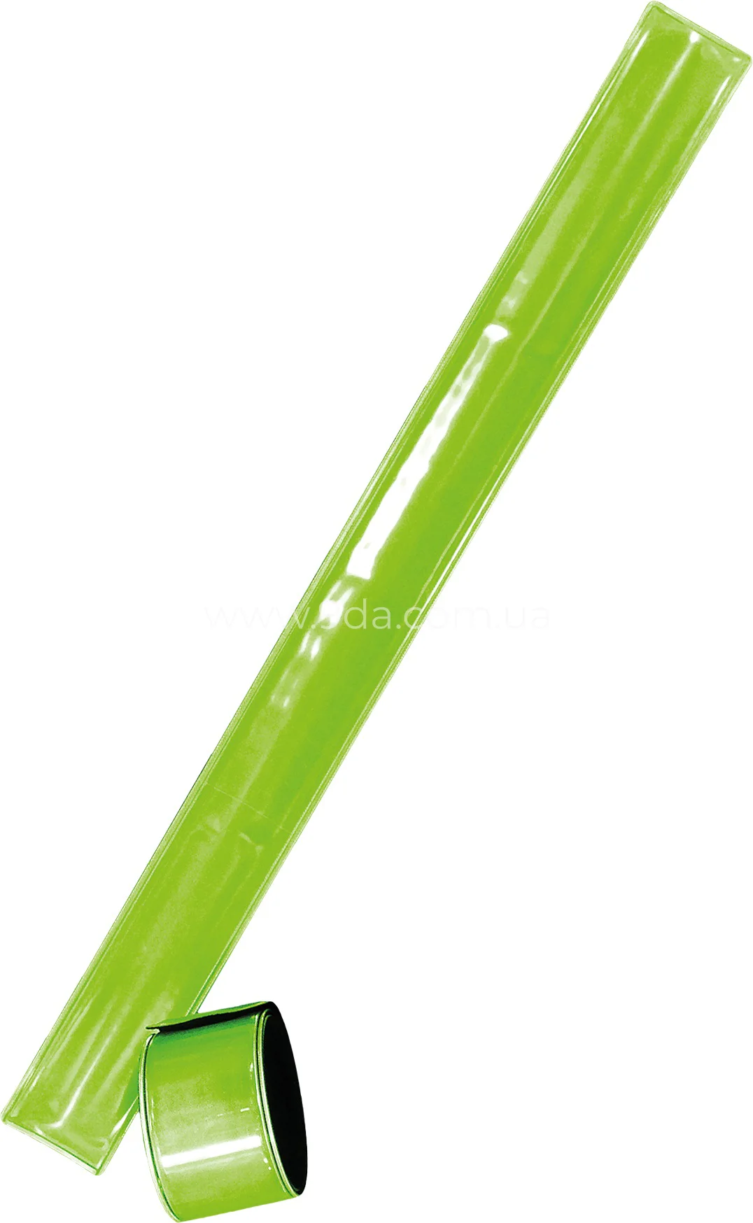 Браслет самофіксований світловідбивний, зелений, 34 см x 3 см, EN13356, (1/100) Reis - 1