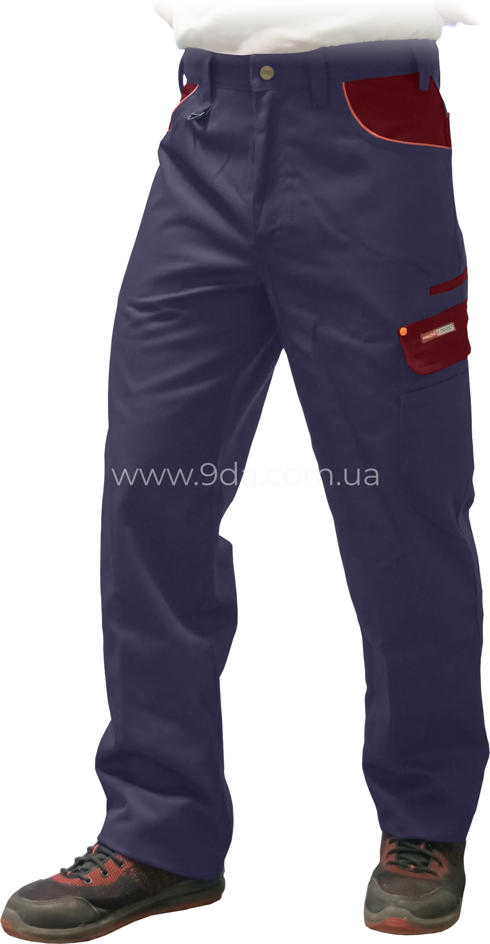 Штани робочі Forest, 65% поліестер, 35% бавовна, 290г/м², гранатово-червоний, SPF GDC, Reis - 1