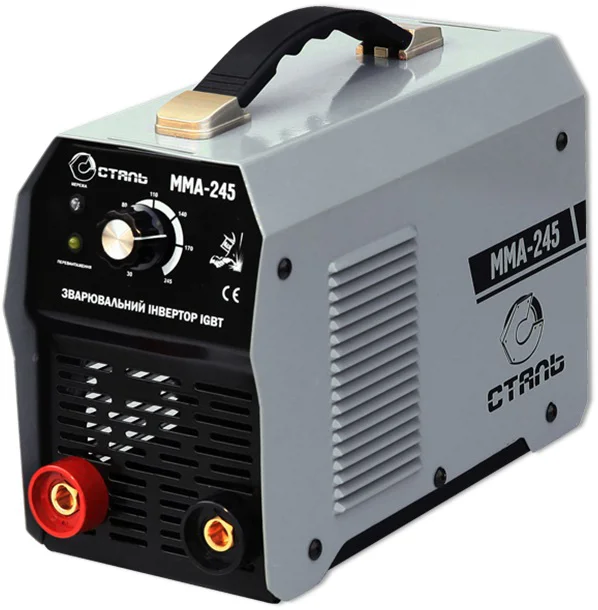 Зварювальний інверторний апарат MMA, MMA-250, 220В., 20-250А, 1,6-5,0мм, 4кг., СТАЛЬ - 1