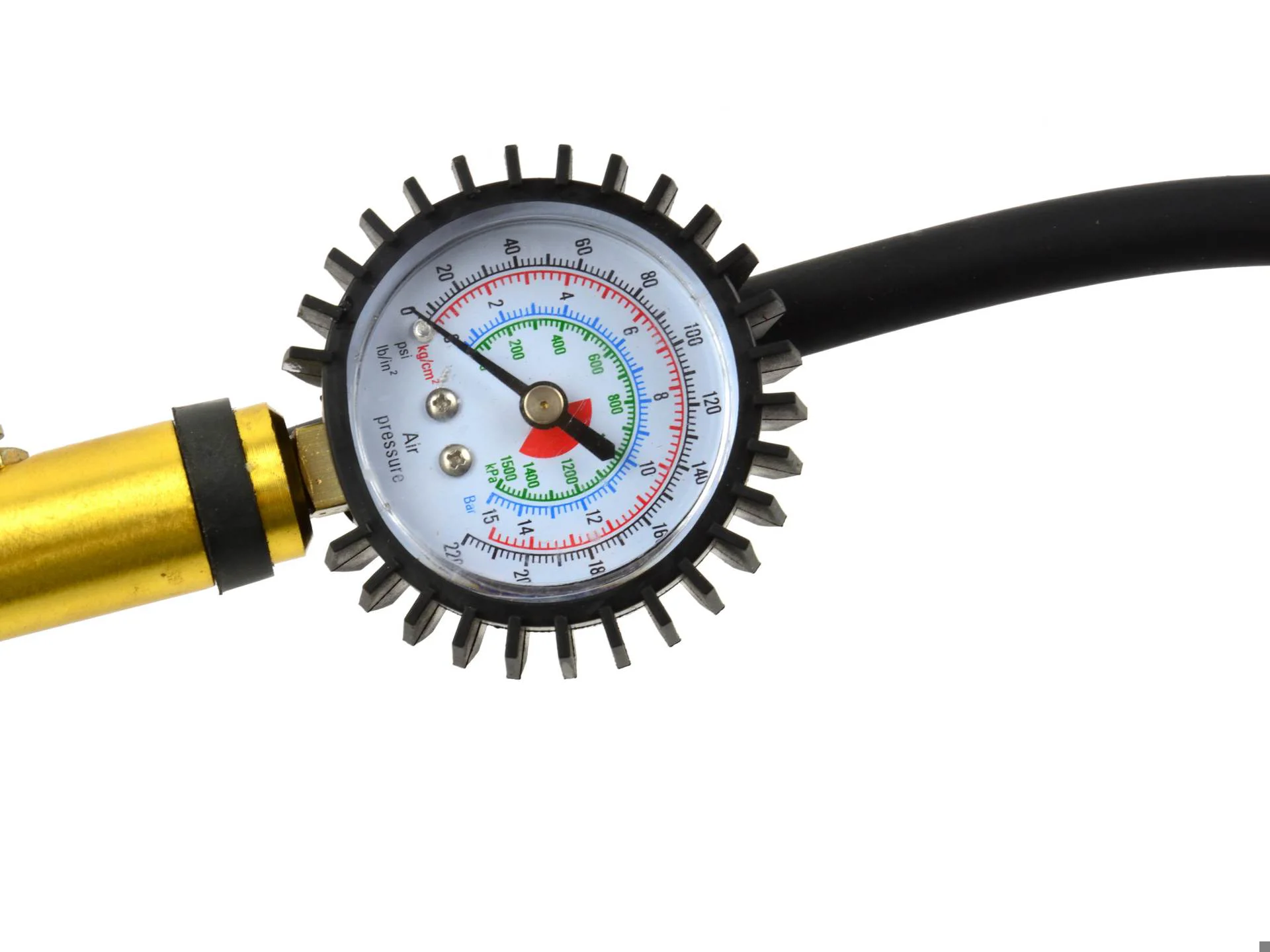 Пневмопістолет для підкачки коліс з манометром 0-15 bar, 1/4", шланг 33см, G01112, Geko - 4