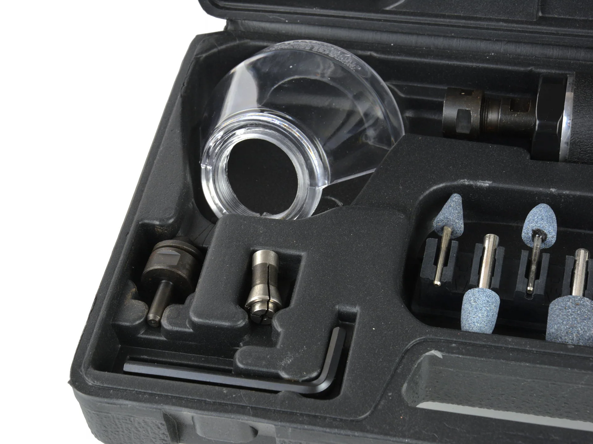 Пневмошліфмашинка пряма в наборі з відрізними дисками та шліфувальними головками 158л/хв, G03142, Geko - 8