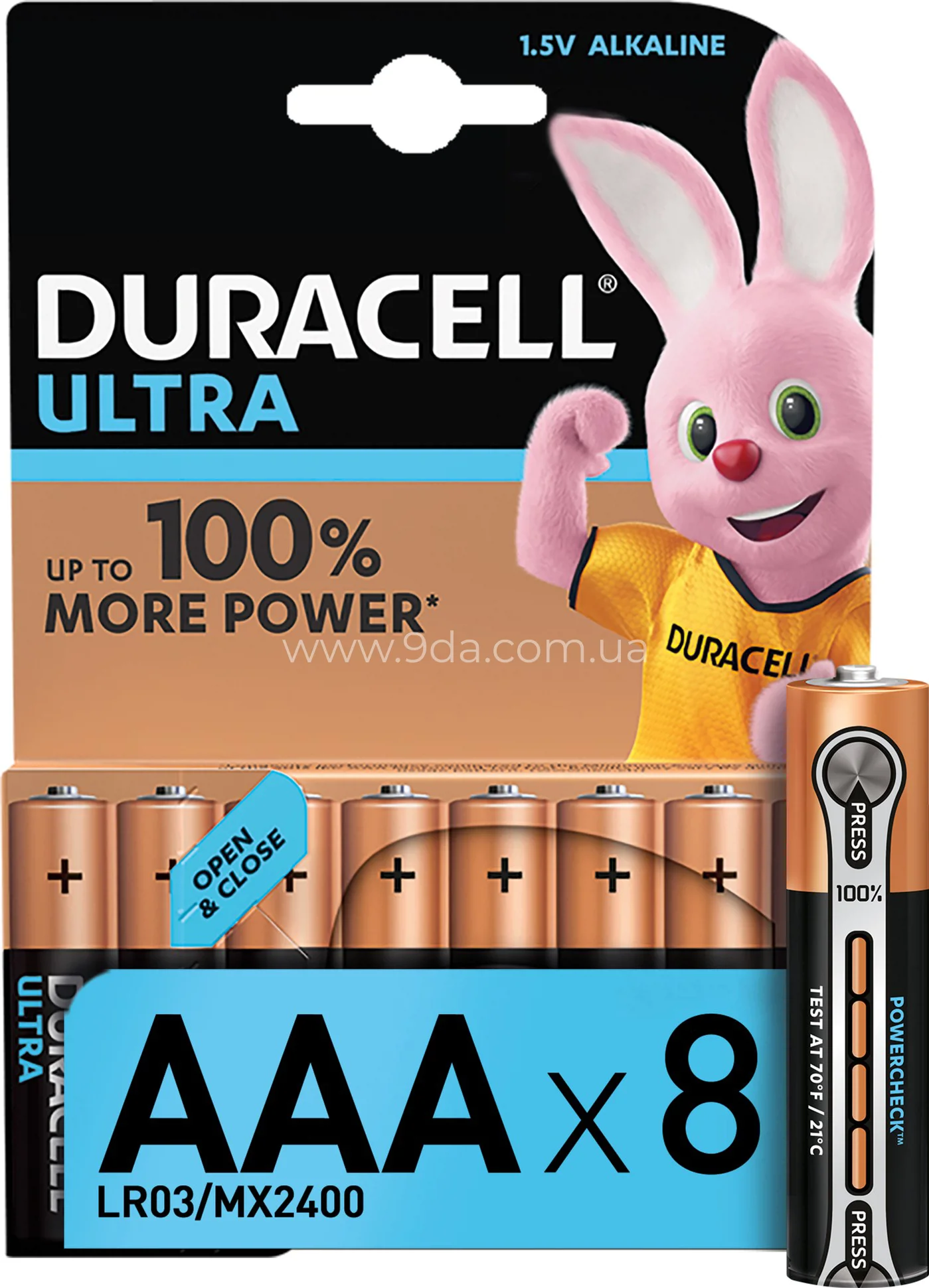 Батарейка Duracell AAA LR03 1.5V Ultra Power 8шт - 1