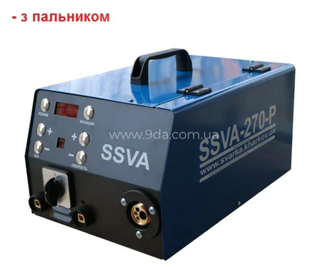 Зварювальний напівавтомат SSVA-270-P, 220В, 2х рол. механізм., (з пальником RF Grip 26, 3,00м, KZ2 та клемою) - 1