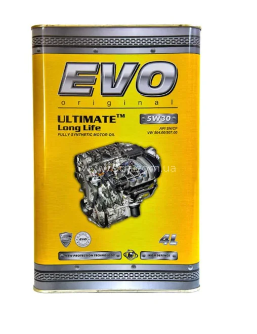 Олива моторна 5w30, Longlife Ultimate, 4л, EVO - 1