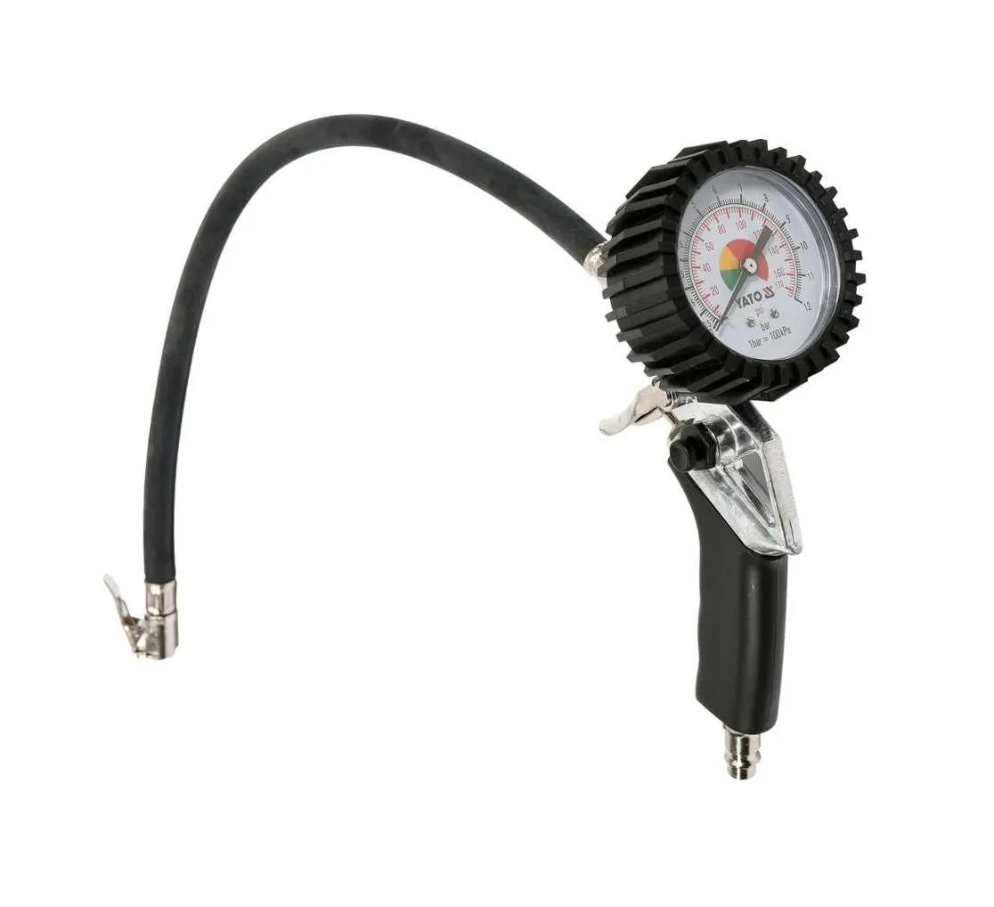 Пістолет для підкачки шин з манометром 1/4" 0,8 Атм. YATO - 2