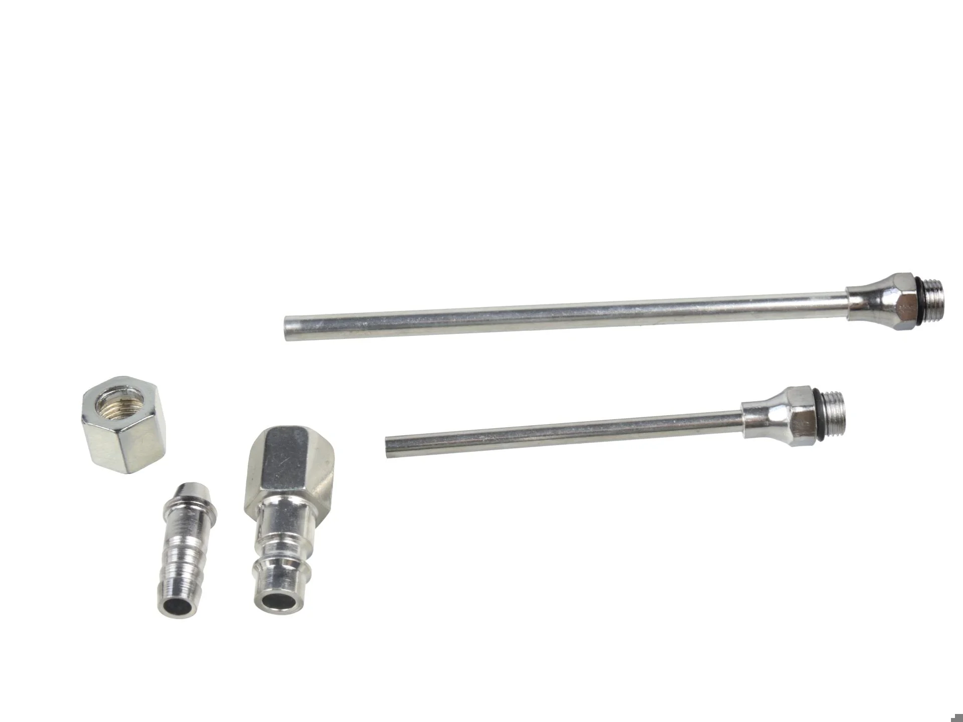 Пневмопістолет продувочний в наборі, 3 різні насадки + 2 штуцера, 0-10 bar, 1/4", G01163, Geko - 4