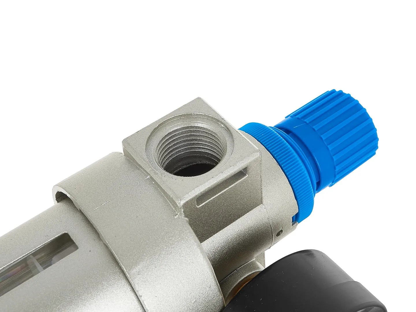 Блок підготовки повітря 1/2" (регулятор, фільтр, маслянка) 0-9 бар, в комплекті з швидкознімачем та штуцером G03164, Geko - 6