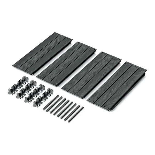 Паркан пластиковий садовий 756х250мм, чорний, IBWS-S433, Prosperplast - 2