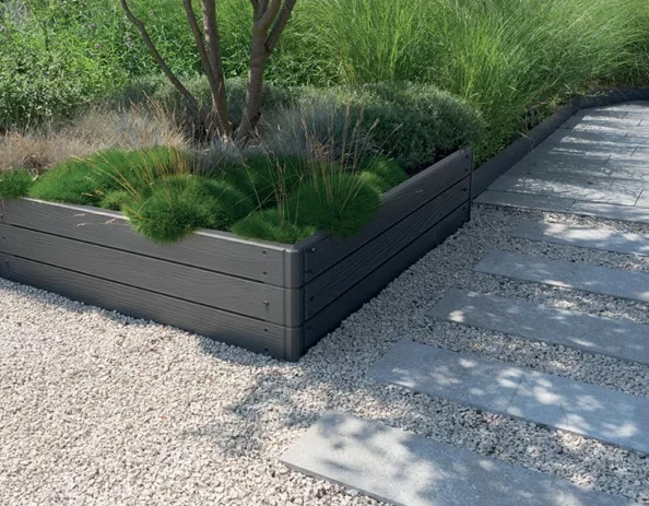 Паркан пластиковий садовий 756х250мм, чорний, IBWS-S433, Prosperplast - 4