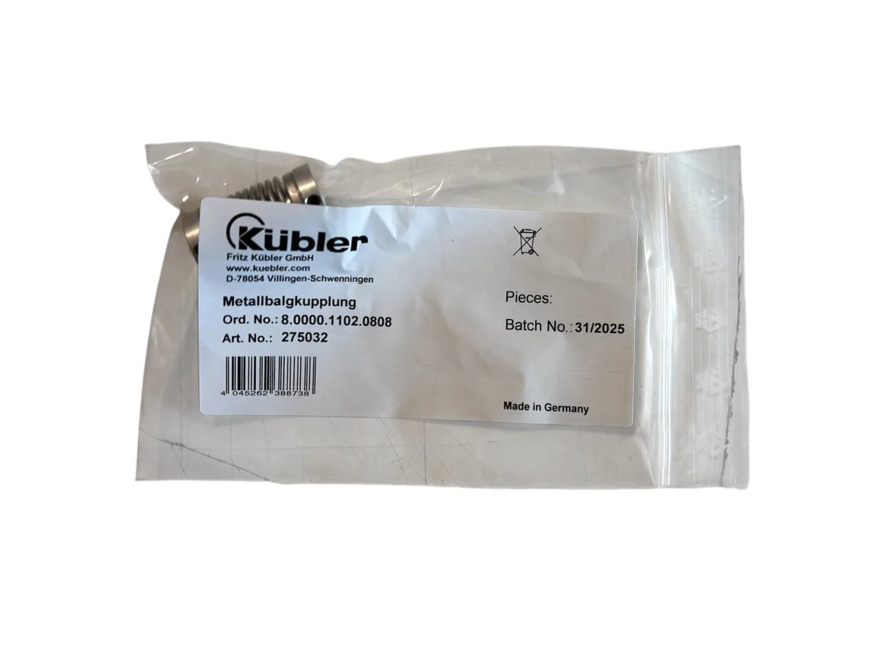 Гнучка муфта 8.0000.1102.0808 Kubler - 3