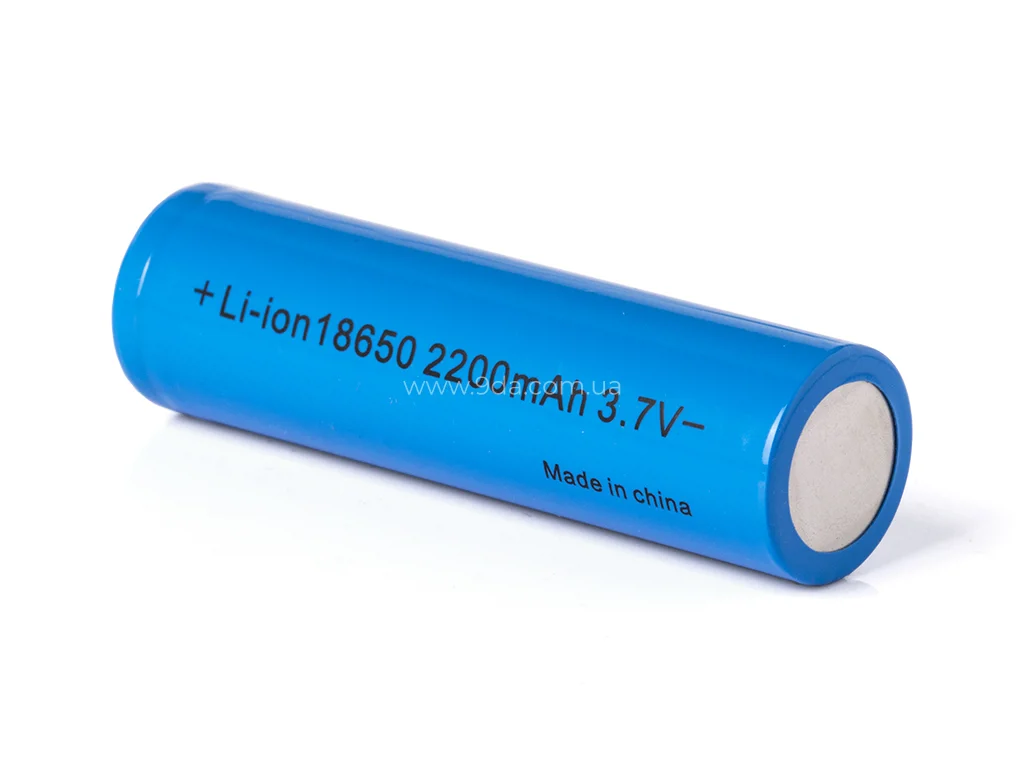 Акумулятор літієвий Li-Ion 18650,  без електроніки захисту 2200mAh, 3,6-3,7В, 18650, Keeppower - 2
