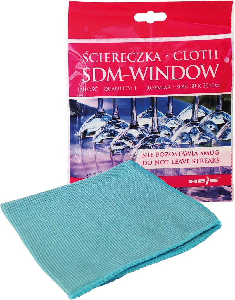 Серветка для вікон та скла 30х30см., Clean, Reis ЗНЯТО З ВИРОБНИЦТВА - 2