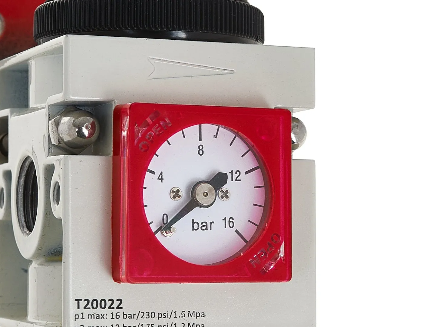 Фільтр очищення повітря з регулятором тиску 1/4", 0-12 бар, 1400 л/хв, T20022, Tvardy - 5