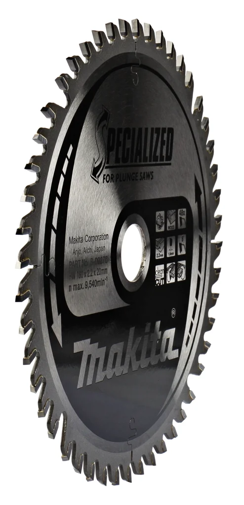 Диск пиляльний по дереву для заглибних пил SPECIALIZED 160x20 мм 48T, B-09276, CN, 8202310000, A, Makita - 2