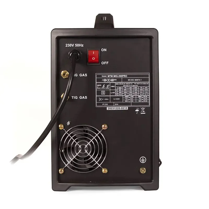 Зварювальний напівавтомат 200А, ф0,6 - 1,0мм, 230В, 11,5кг, MIG-200 MTM, Welding Dragon - 4
