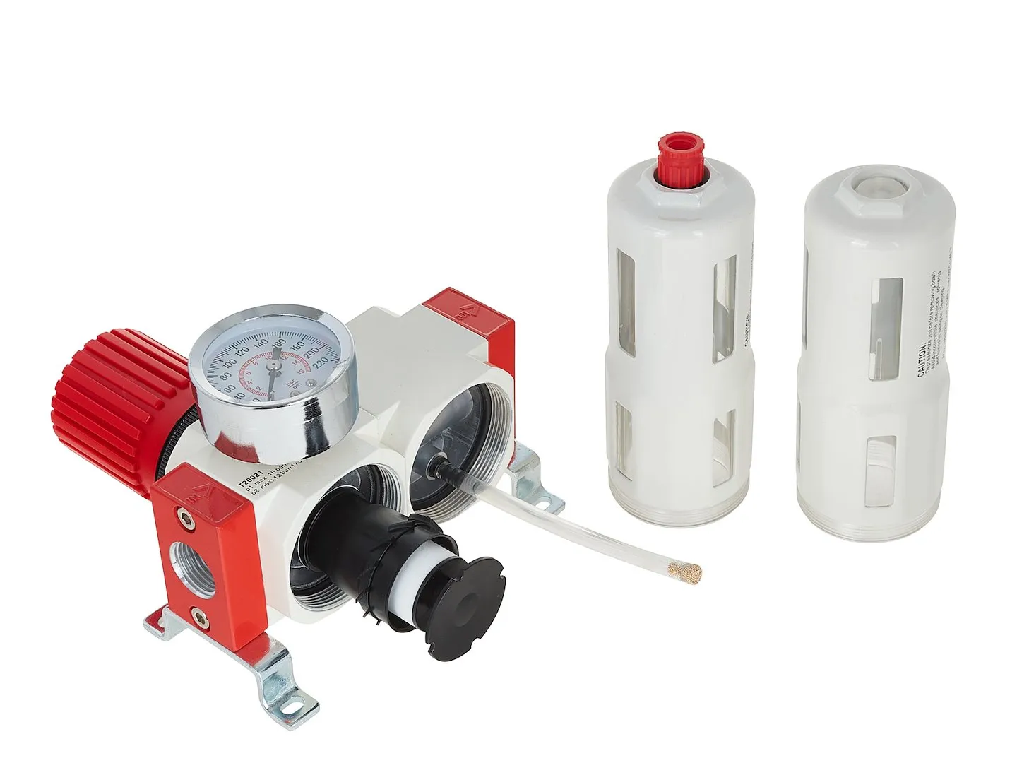Блок підготовки повітря 1/2" (редуктор, фільтр, маслянка) 0-12 бар, 3400 л/хв, T20021, Tvardy - 4
