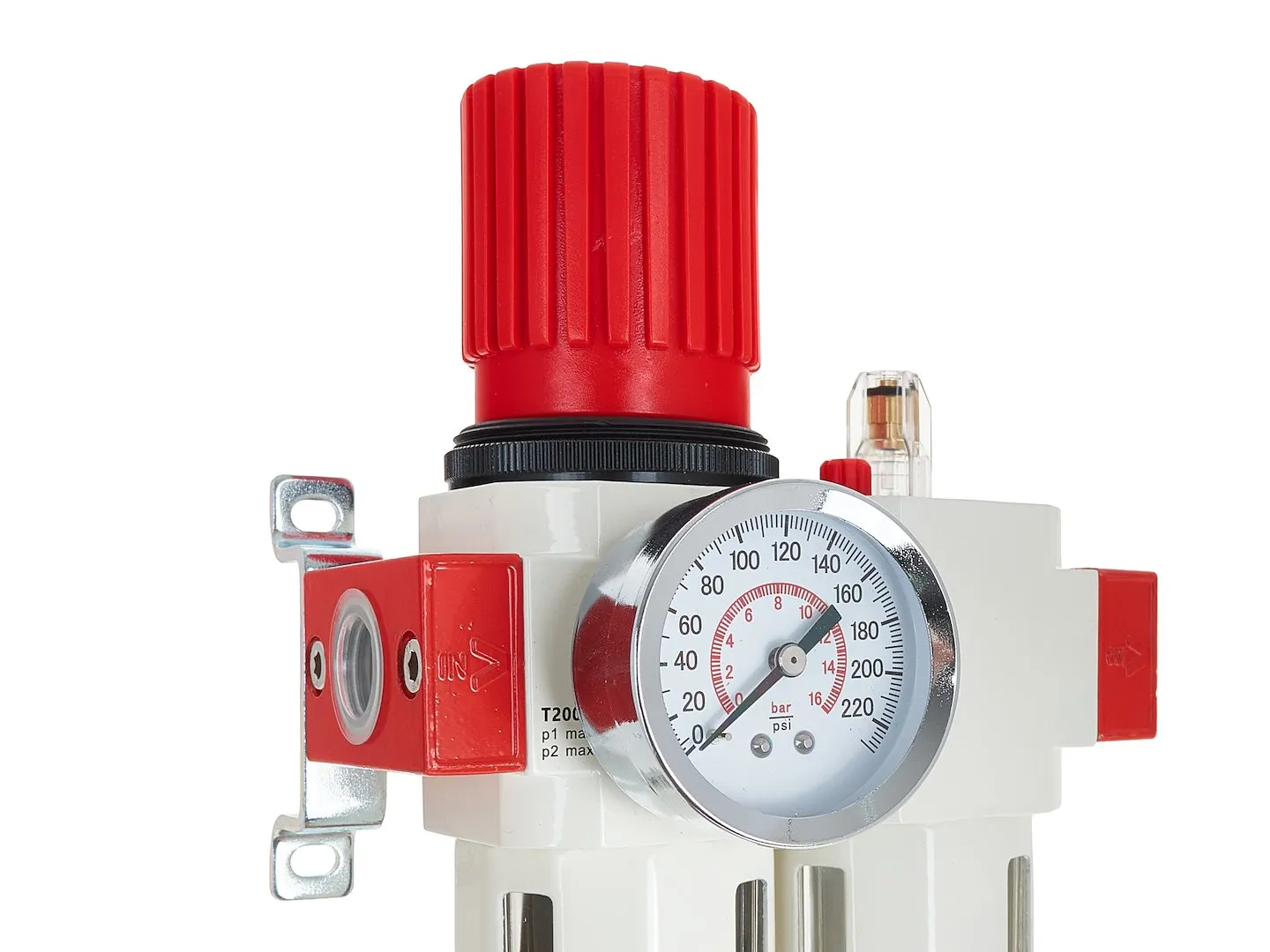 Блок підготовки повітря 1/2" (редуктор, фільтр, маслянка) 0-12 бар, 3400 л/хв, T20021, Tvardy - 5