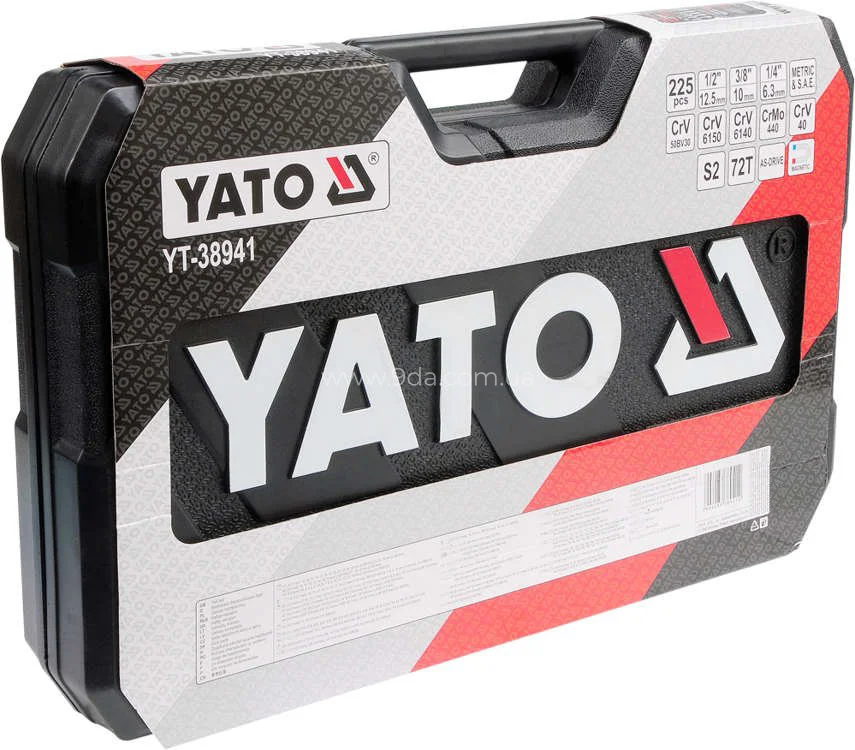 Набір інструменту 225 предметів (YT-38941), YATO - 5
