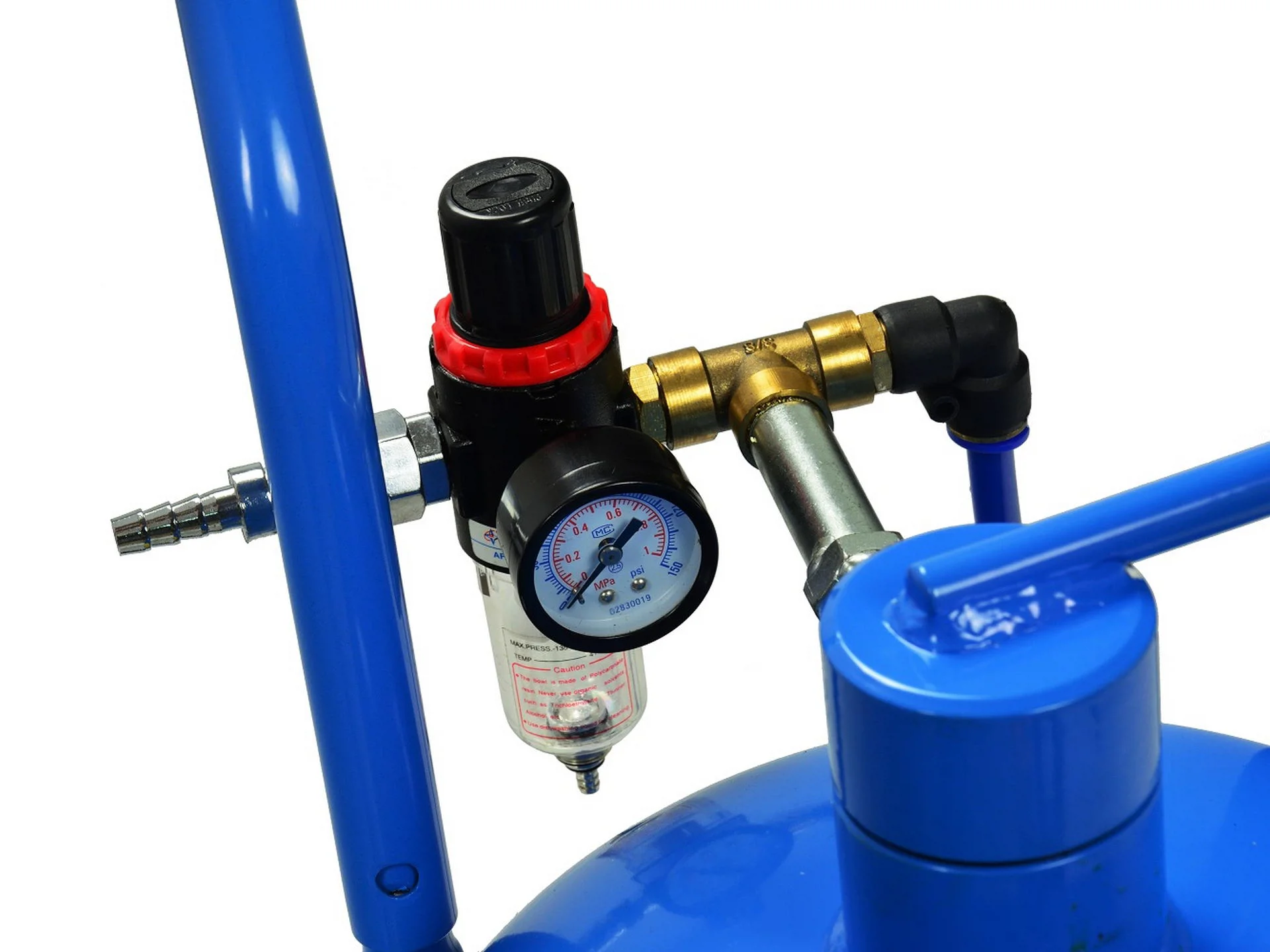 Піскоструминний мобільний апарат 19л, 4,1-8,6 бар, 170-700 л/хв, G02029, Geko - 6