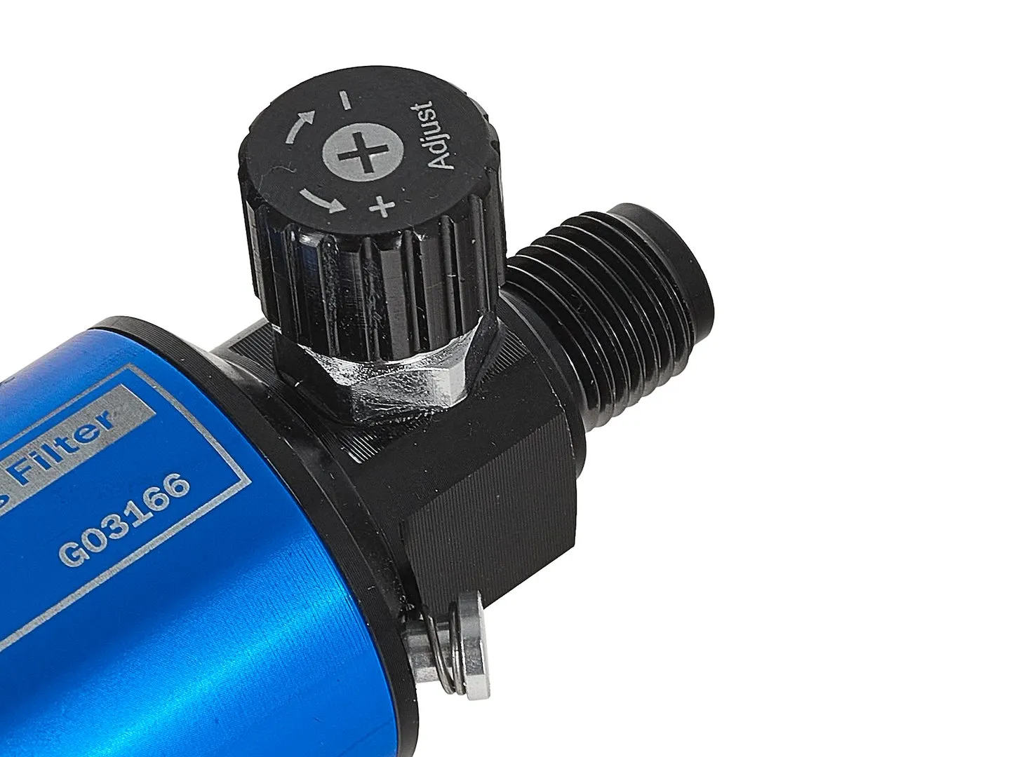 Регулятор тиску повітря 1/4" для фарбопульта з водозбірником 0-10 бар, 600 л/хв, G03166, Geko - 4