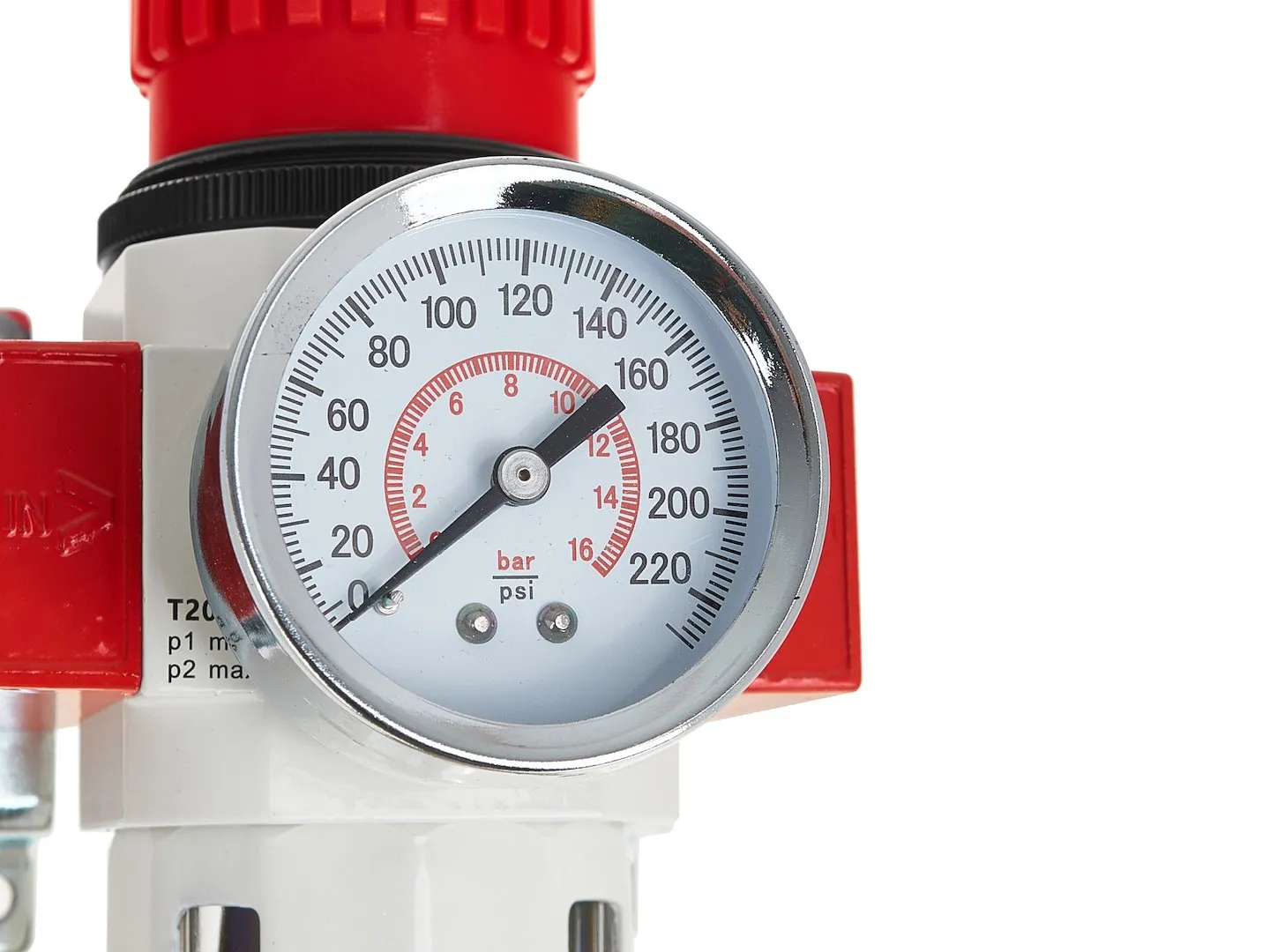 Фільтр очищення повітря з регулятором тиску 1/2", 0-12 бар, 3400 л/хв, T20020, Tvardy - 5