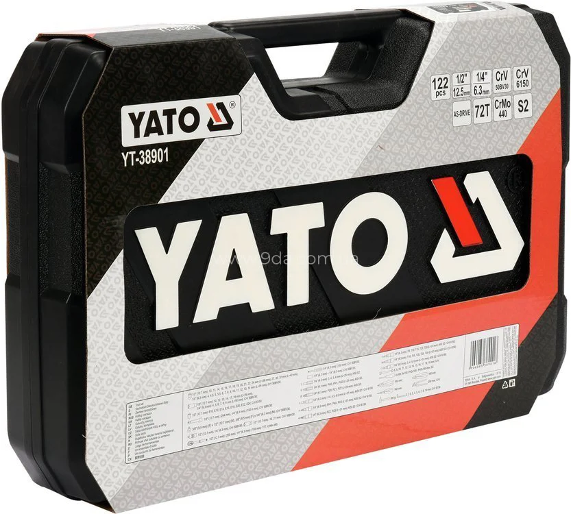 Набір інструменту 122 предметів (YT-38901), YATO - 5