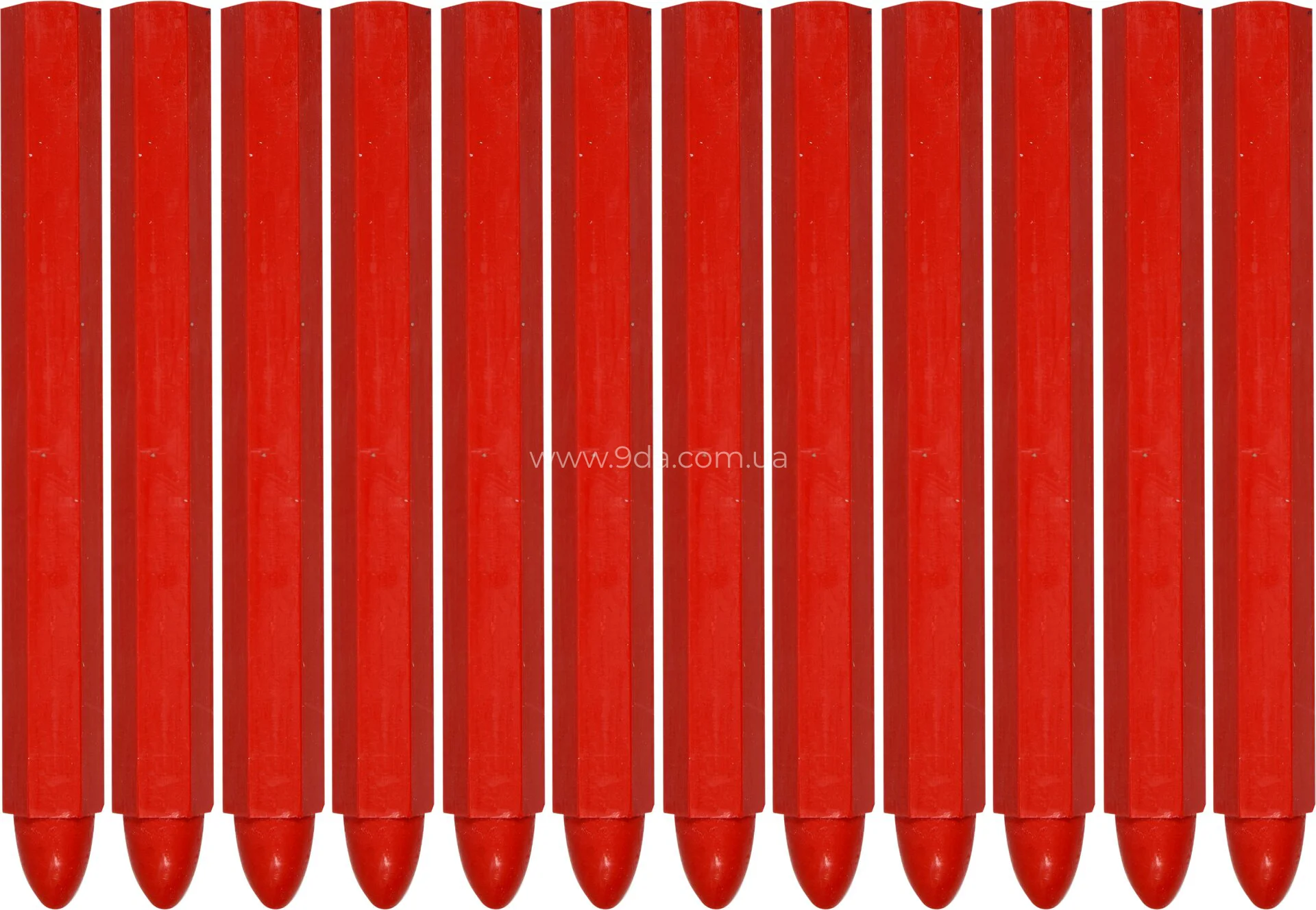Крейда червона для маркування на різних поверхнях 120х12мм, 12од, YT-69932, Yato - 2