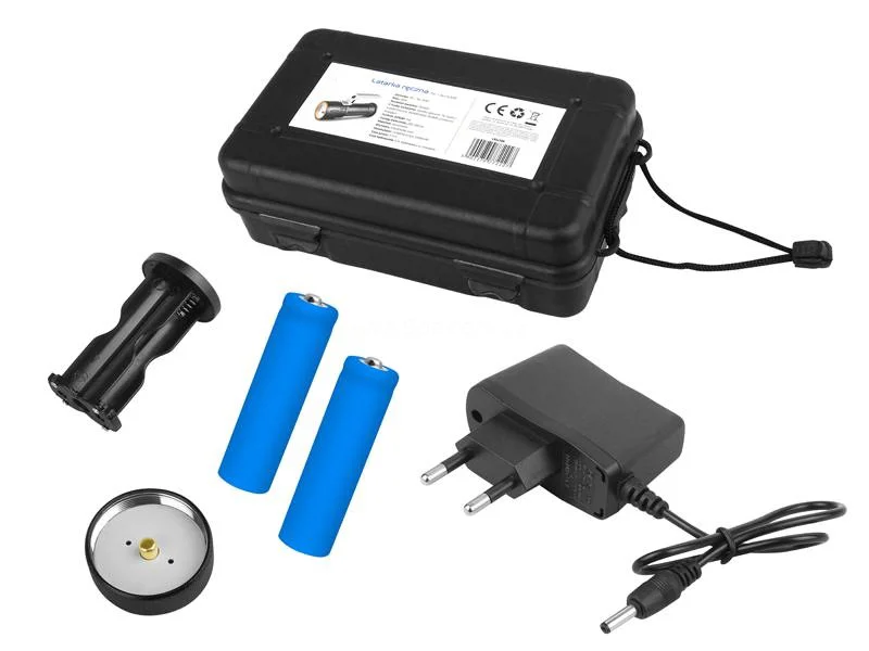 Ліхтар світлодіодний ручний, акумулятор 2400mAh, 1000lm, T6 + 16x SMD, KWeld - 4