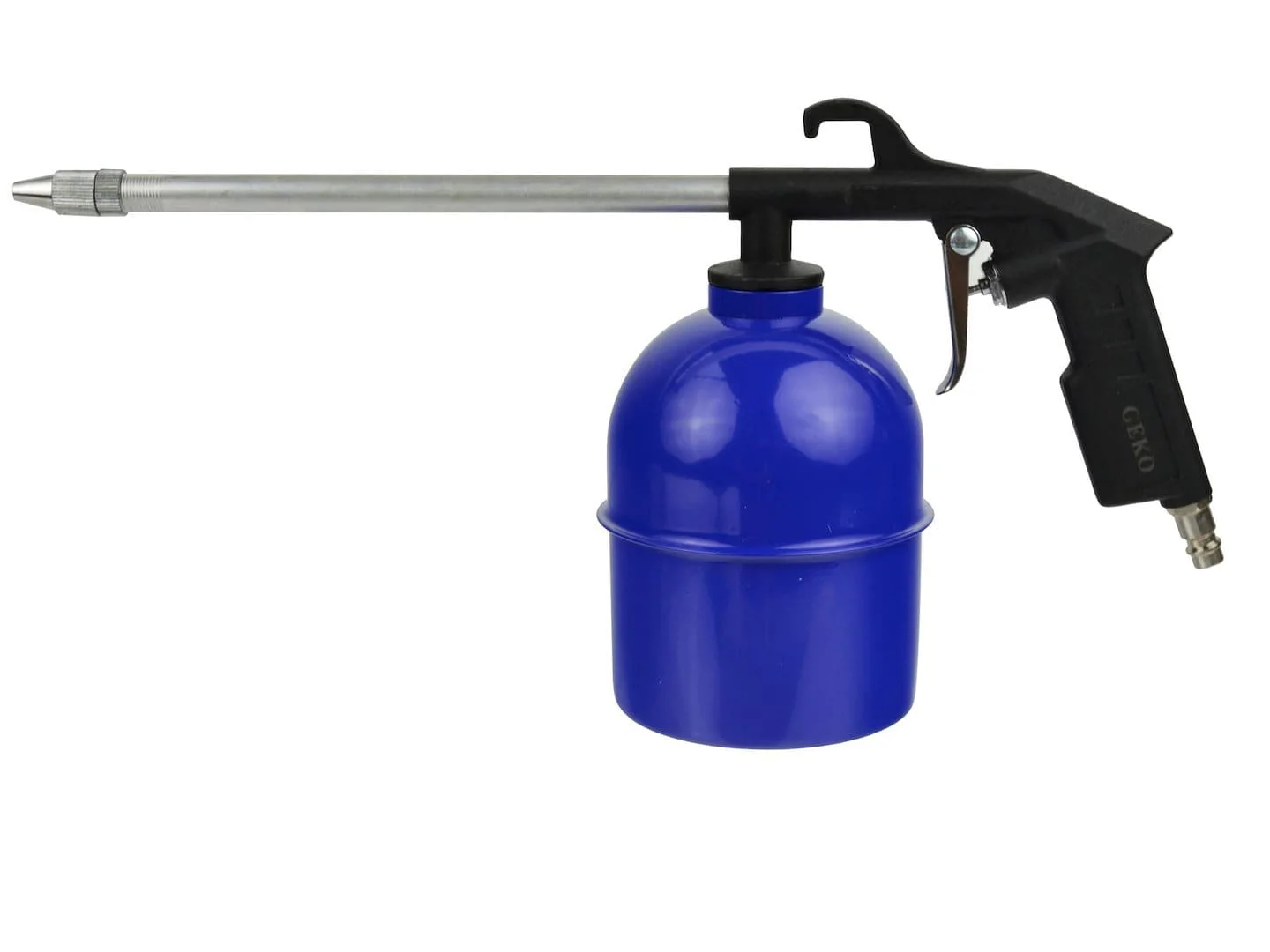 Набір пневматичний 5од, (краскопульт, продувний пістолет, пістолет підкачування, пістолет для промивання, шланг спіральний 5м), G01100, Geko - 5