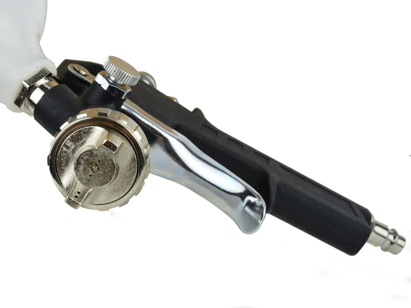 Набір пневматичний 5од, (краскопульт, продувний пістолет, пістолет підкачування, пістолет для промивання, шланг спіральний 5м), G01100, Geko - 8