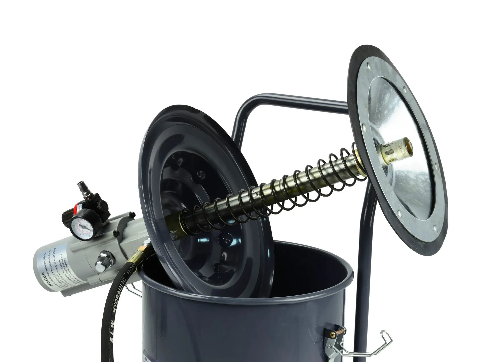 Пневматична мастильниця для нагнітання мастила під тиском 300-400бар, ємність 20л, G01124, Geko - 5