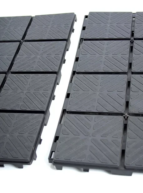 Набір доріжки пластикової садової 400х400х20мм, загалом 1,5м2, чорна, 9од, IES40-S411, Prosperplast - 4