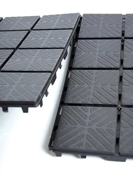 Набір доріжки пластикової садової 400х400х20мм, загалом 1,5м2, чорна, 9од, IES40-S411, Prosperplast - 5