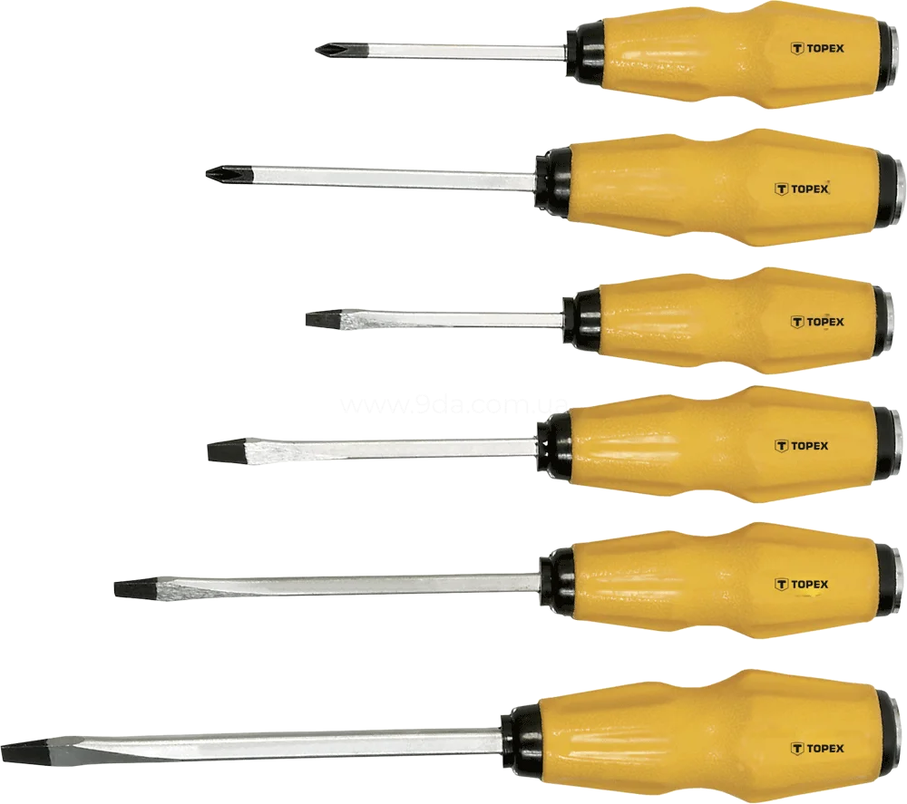Викрутки ударні, набір 6 шт., 39D504, Topex - 2
