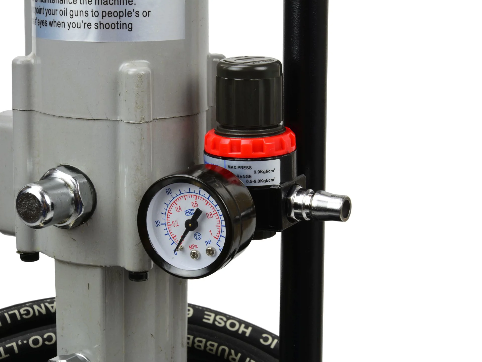 Пневматична мастильниця для нагнітання мастила під тиском 300-400бар, ємність 12л, G01129, Geko - 4