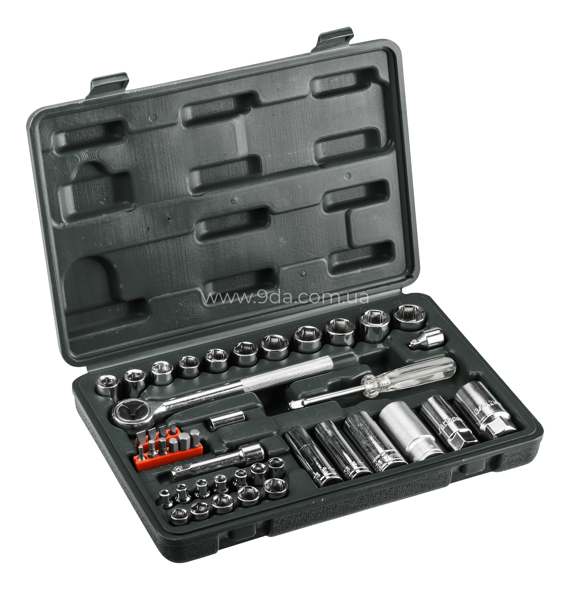 Набір змінних головок та насадок 1/4", 44 шт., 38D233, Top Tools - 1